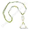 Carved Jade Necklace of Happy Pig