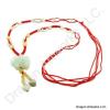 Chinese Carved Jade Pig Necklace of Wealth