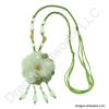 Carved Jade Flower Necklace of Love