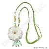 Chinese Blossoming Flower Jade Necklace of Success