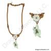 Eye-Catching Carved Jade Flower Necklace