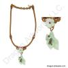 Inner Beauty Carved Jade Flower Necklace