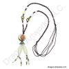 Chinese Carved Jade Necklace of Protection