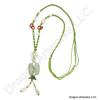 Good Luck Charm Carved Jade Necklace