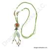 Beautiful Carved Jade Necklace of Luck