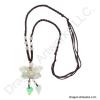Chinese Carved Jade Necklace of Softness