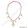Chinese Carved Jade Necklace of Youthful Energy
