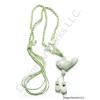 Carved Jade Fish Pendant Necklace