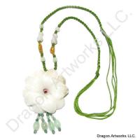 White Jade Flower Necklace of Health